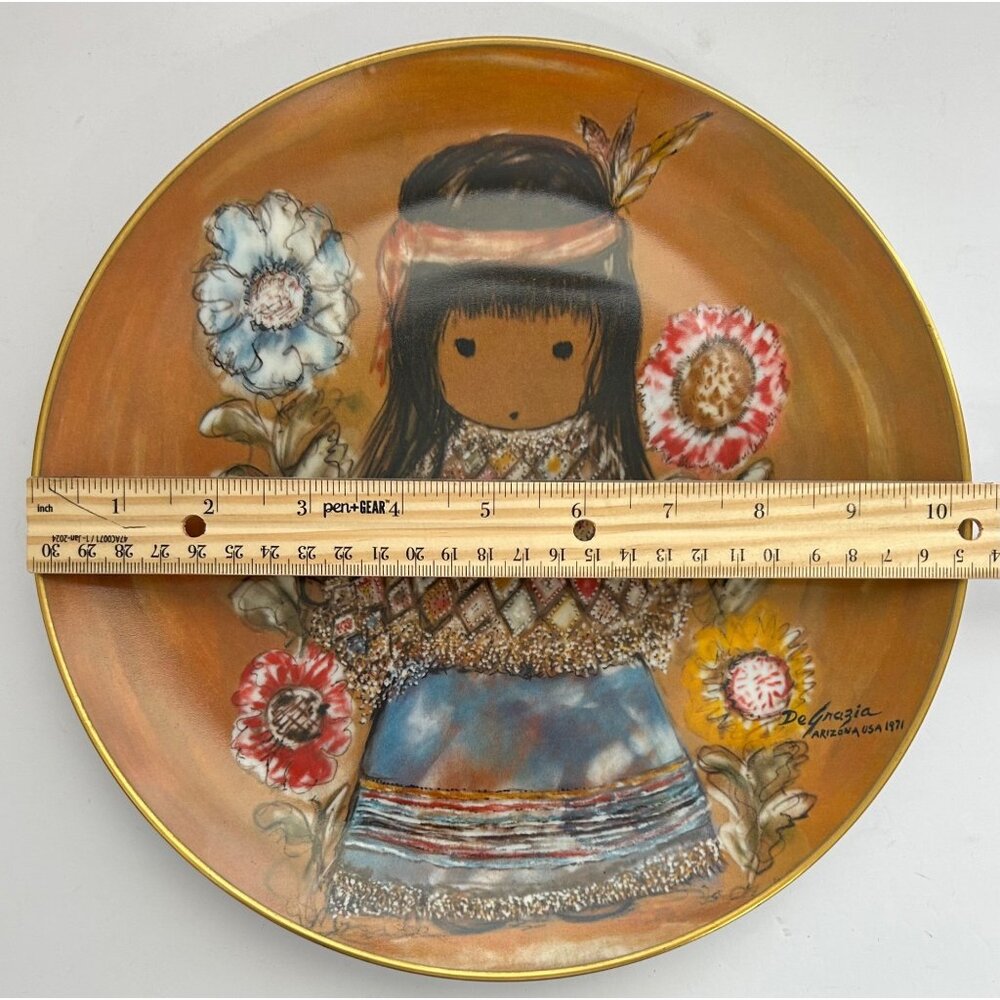 De Grazia Southwestern Native American Art Cocopah Indian Girl & Apache Scout - Picture 4 of 8